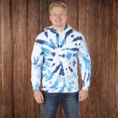 680VR Adult Tie- Dyed Hooded Sweatshirt Thumbnail